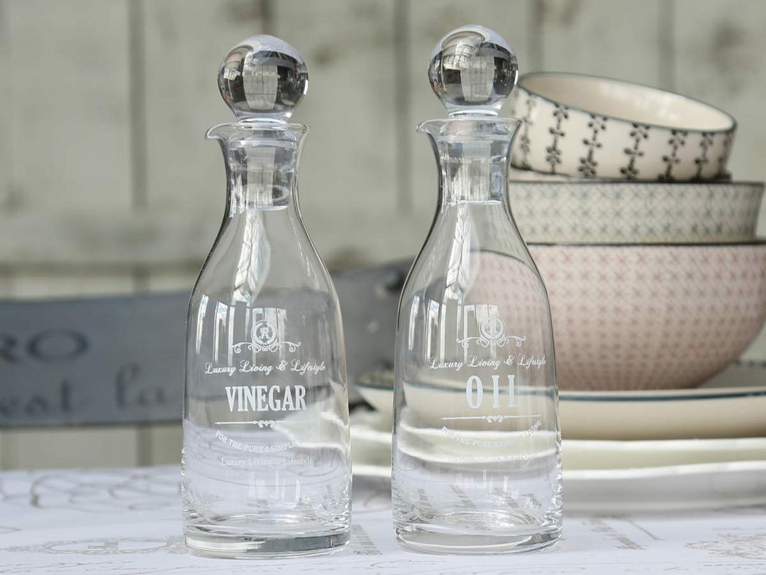 Chic Antique Essig & Öl - Gläser 2er Set