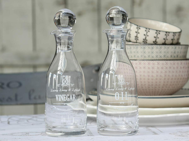 Chic Antique Essig & Öl - Gläser 2er Set