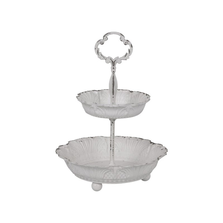 Chic Antique - Etagere mit 2 Schüssel Shabby Chic
