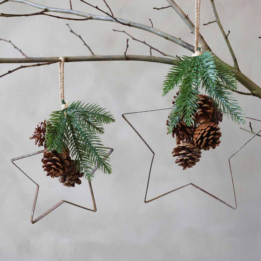 Chic Antique - Fleur Stern mit Zapfen und Zweigen