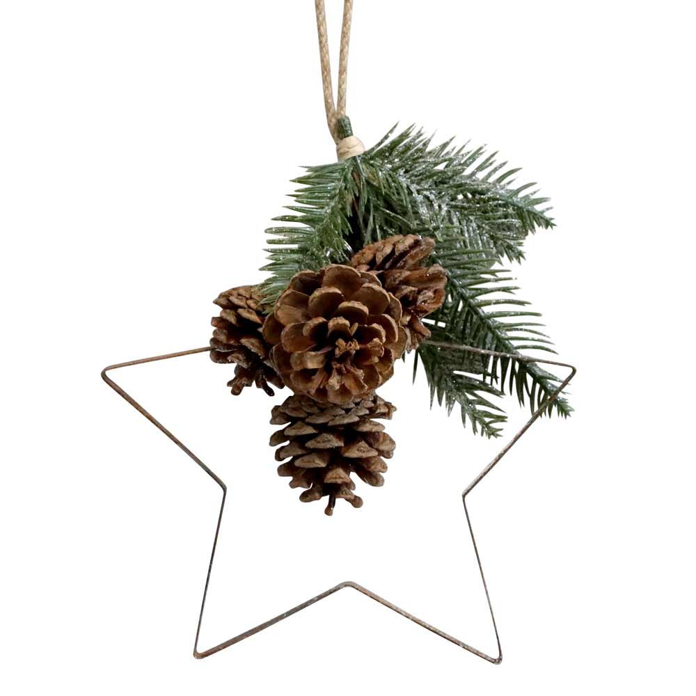 Chic Antique - Fleur Stern mit Zapfen und Zweigen