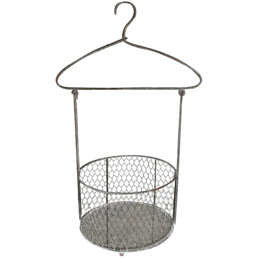 Chic Antique - Hängekorb Vintage für Wäscheklammern Fil de Fer