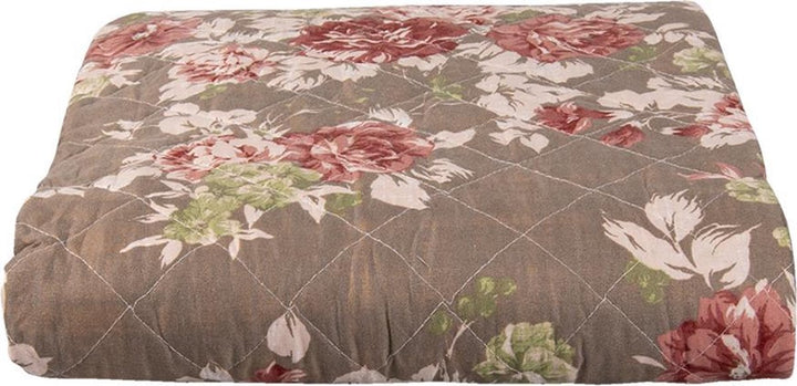 Clayre & Eef - Quilt Flower braun