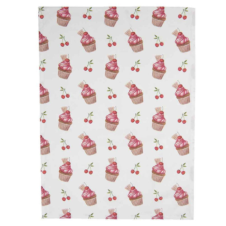 Clayre & Eef - Geschirrtuch Cupcake Cherry