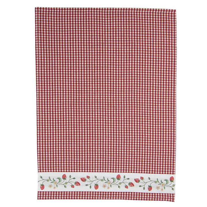 Clayre & Eef - Geschirrtuch Strawberry red check