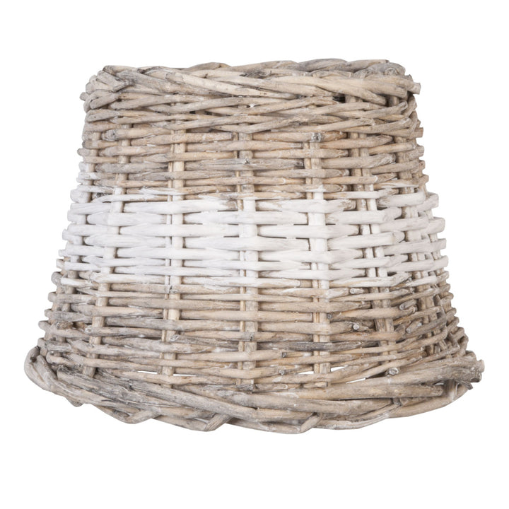 Clayre & Eef - Lampenschirm natur-weiß Rattan 20 cm
