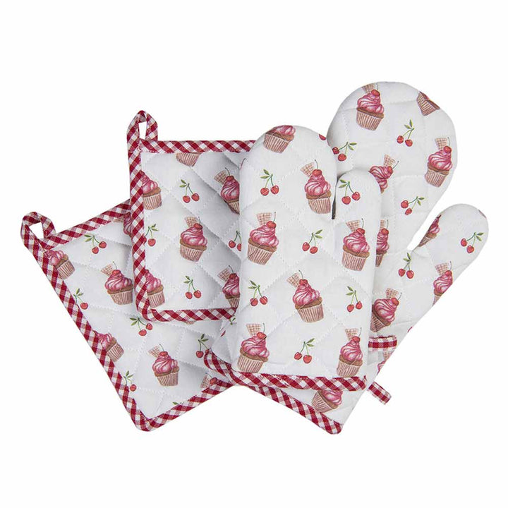 Clayre & Eef - Ofenhandschuh Cupcake Cherry