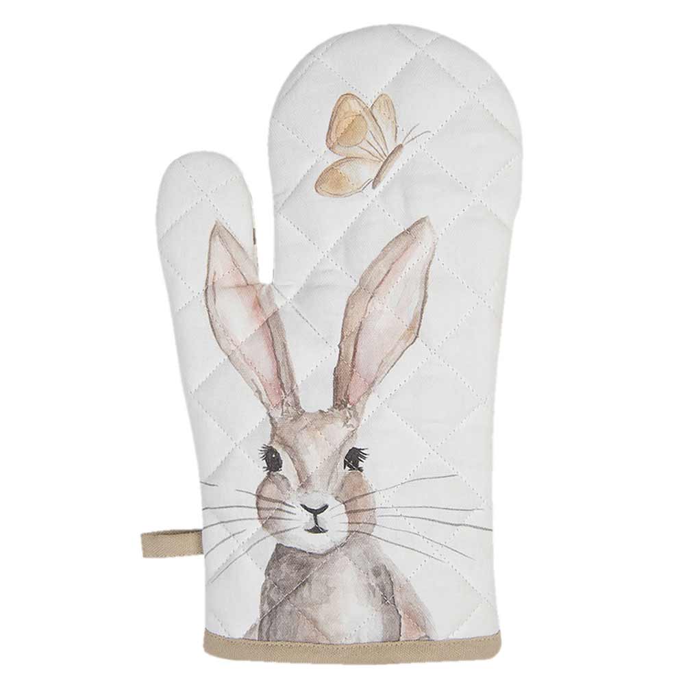 Clayre & Eef - Ofenhandschuh Hase beige