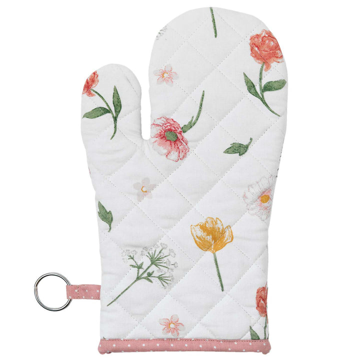 Clayre & Eef Ofenhandschuh Peach Flowers