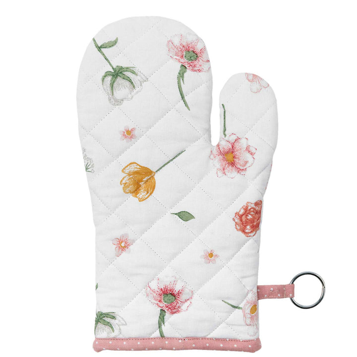 Clayre & Eef Ofenhandschuh Peach Flowers