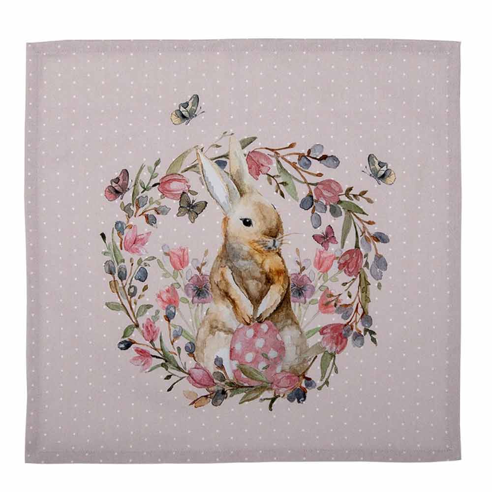 Clayre & Eef - Stoffservietten Easter Flower