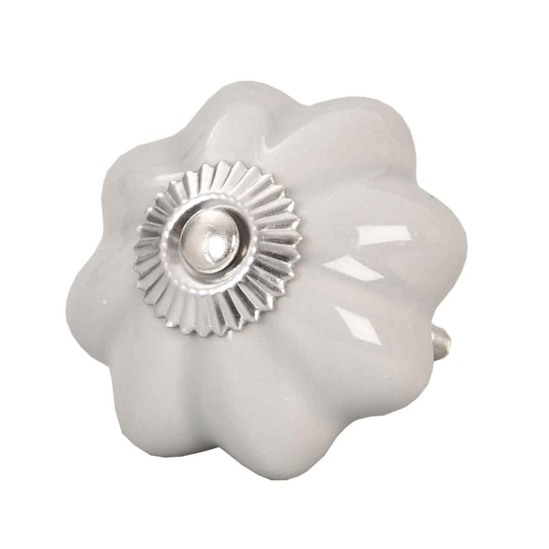 Clayre & Eef - Türknopf Flower Grey Shabby Chic