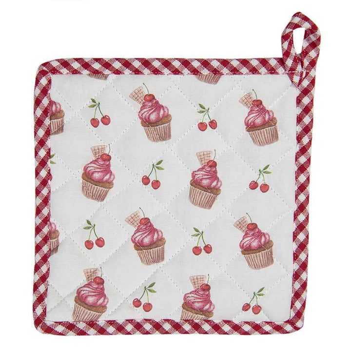 Clayre & Eef - Topflappen Cupcake Cherry