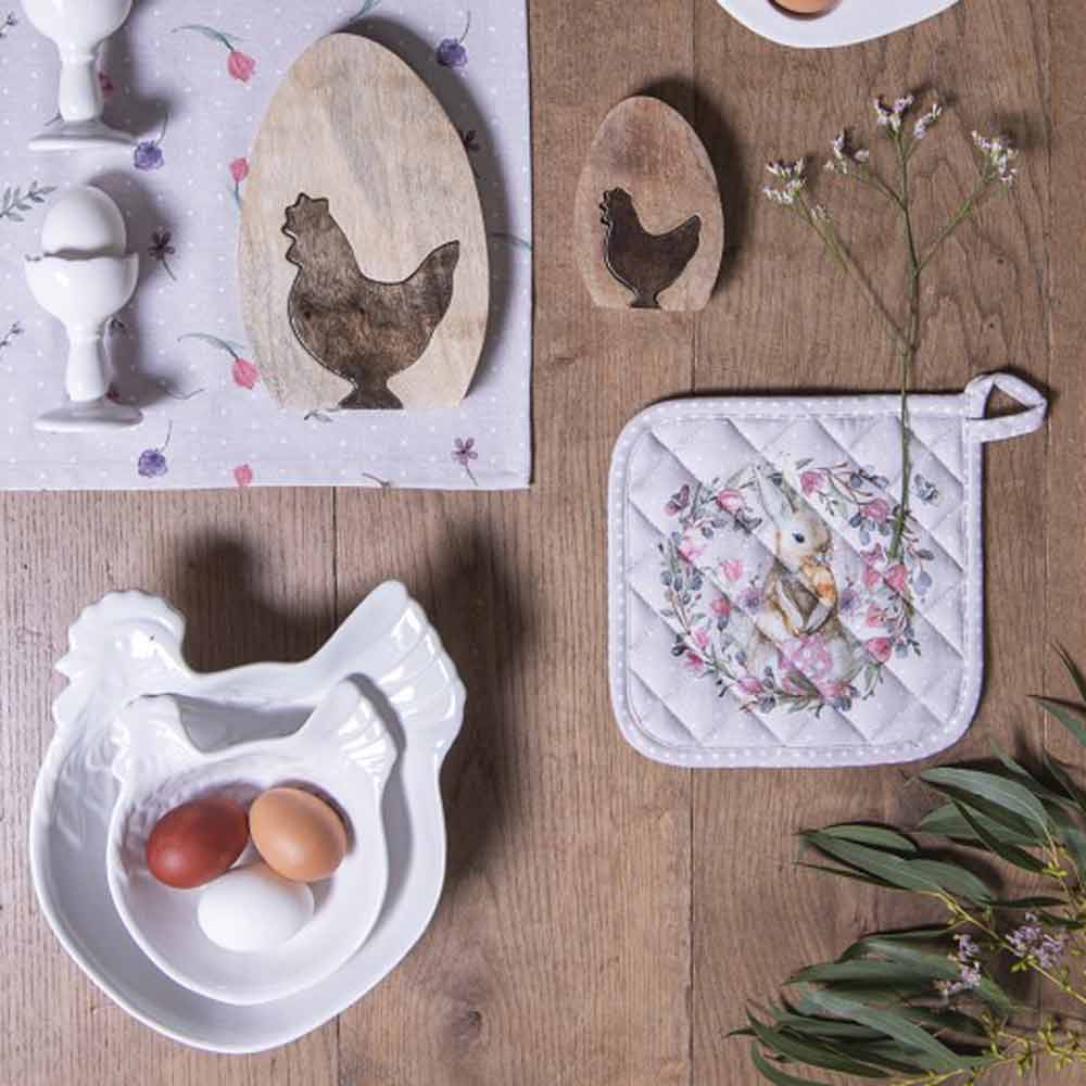Clayre & Eef - Stoffservietten Easter Flower