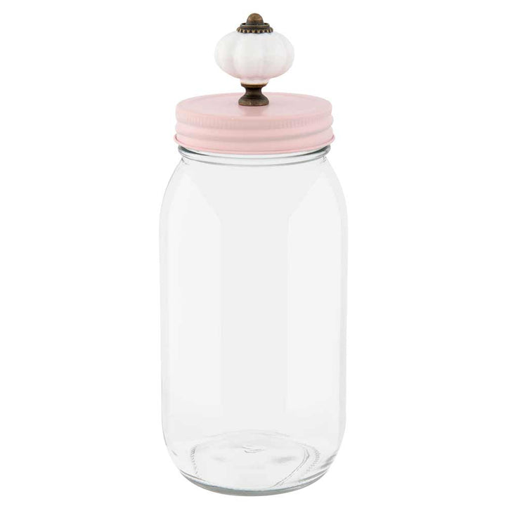 Clayre & Eef - Vorratsglas rosa