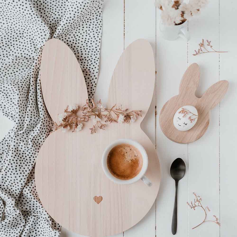Eulenschnitt - Eierbecher Hase