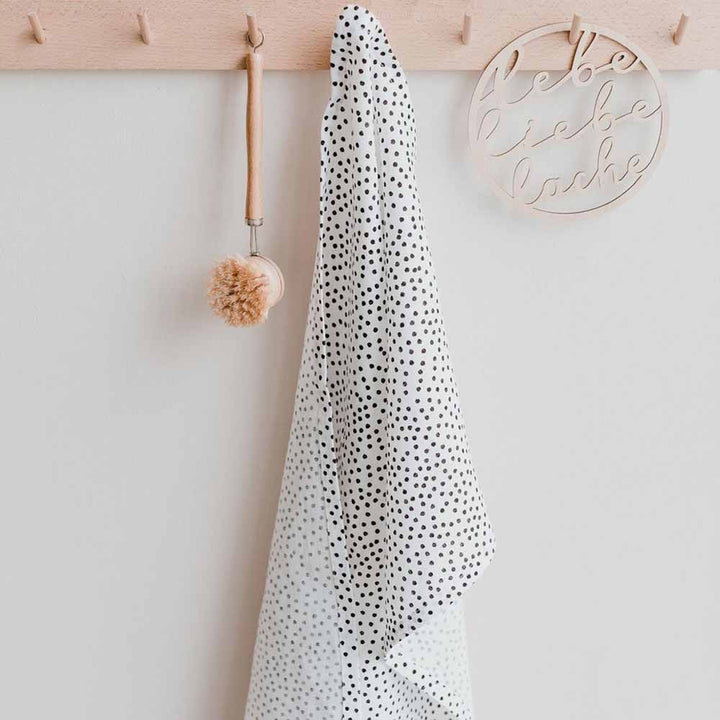 Eulenschnitt - Leinen Geschirrtücher Punkte im 2er Set