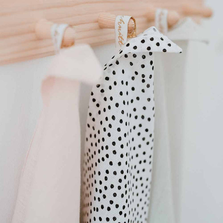 Eulenschnitt - Leinen Geschirrtücher Punkte im 2er Set