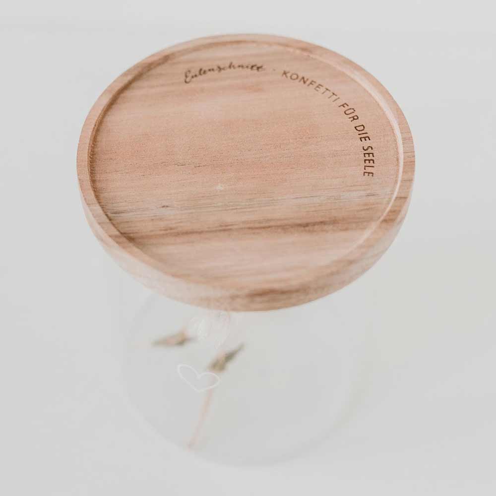 Eulenschnitt - Vorratsglas Herz 30 cm