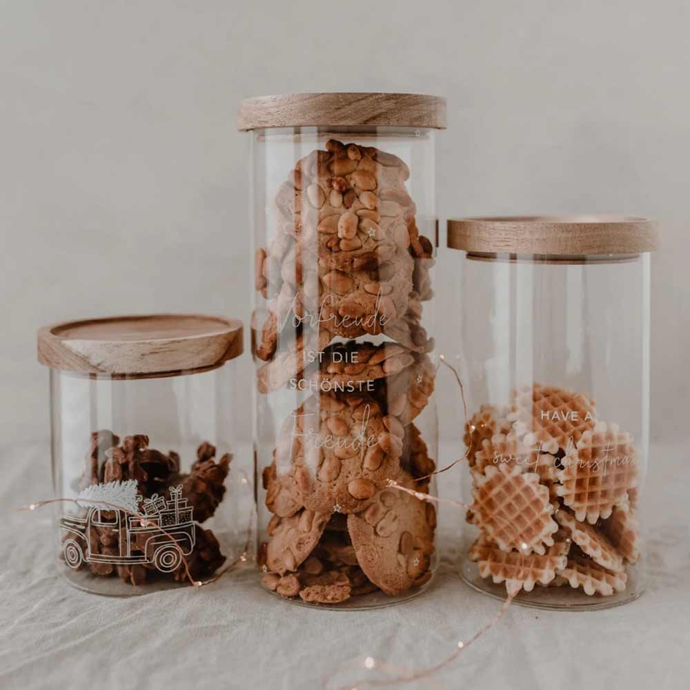 Eulenschnitt - Vorratsglas Vorfreude 25 cm