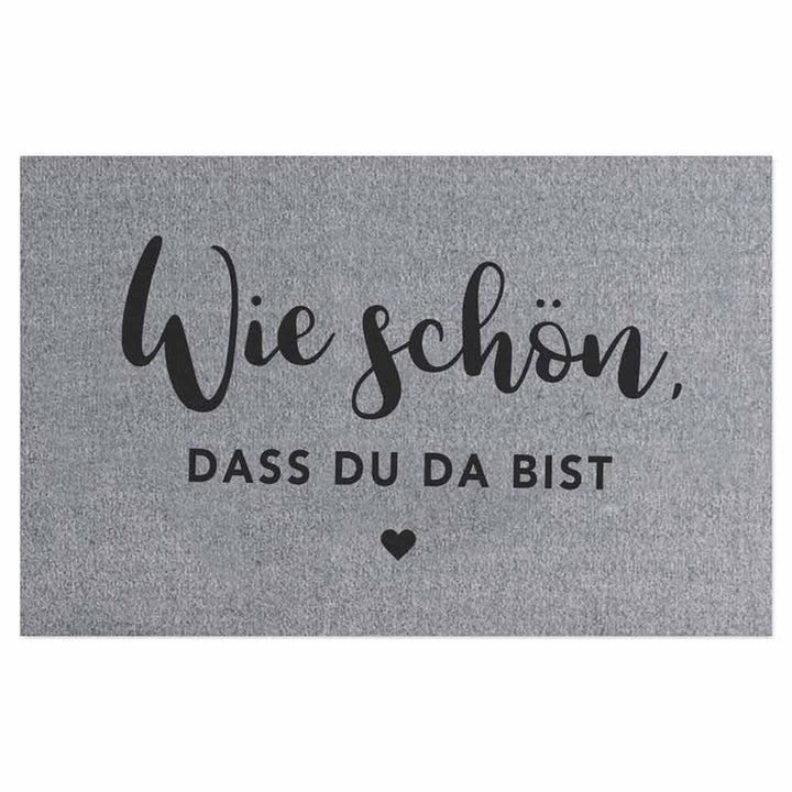 Eulenschnitt - Waschbare Fußmatte Wie Schön Grau 75 x 45 cm