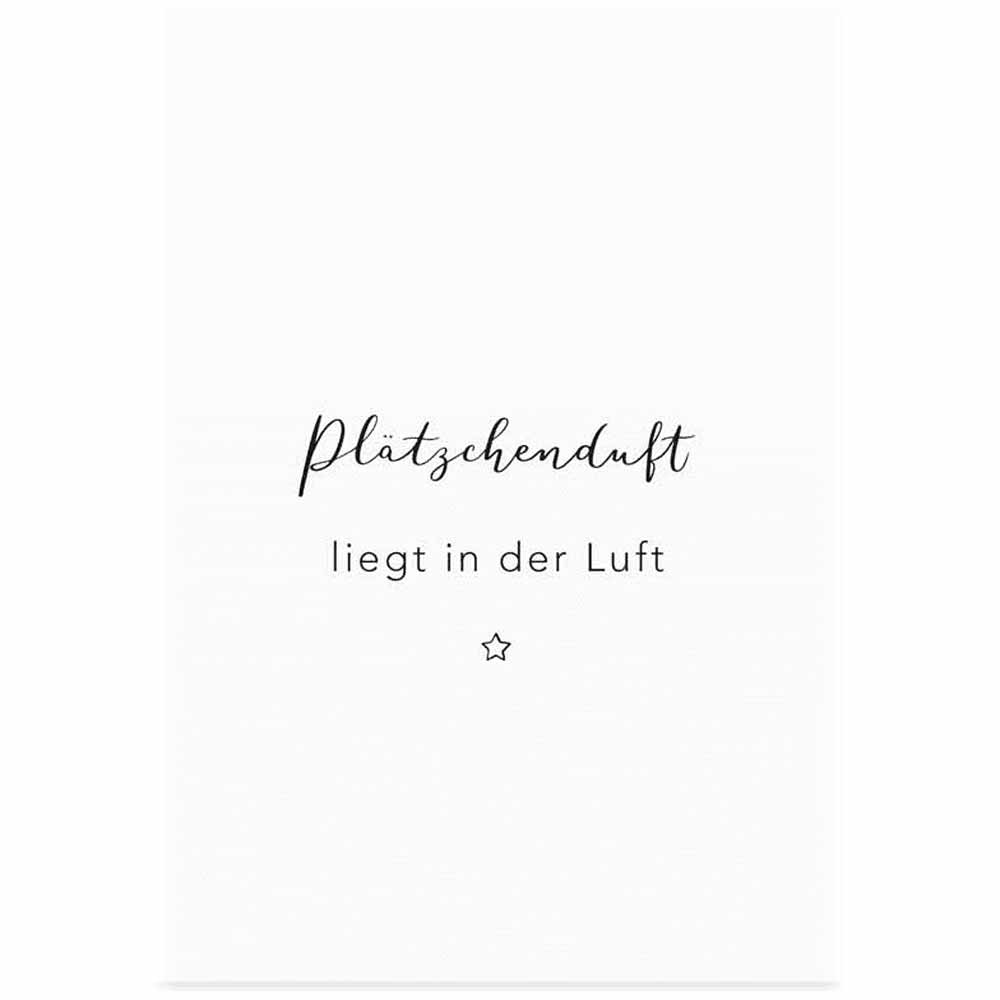 Eulenschnitt - Postkarte Plätzchenduft