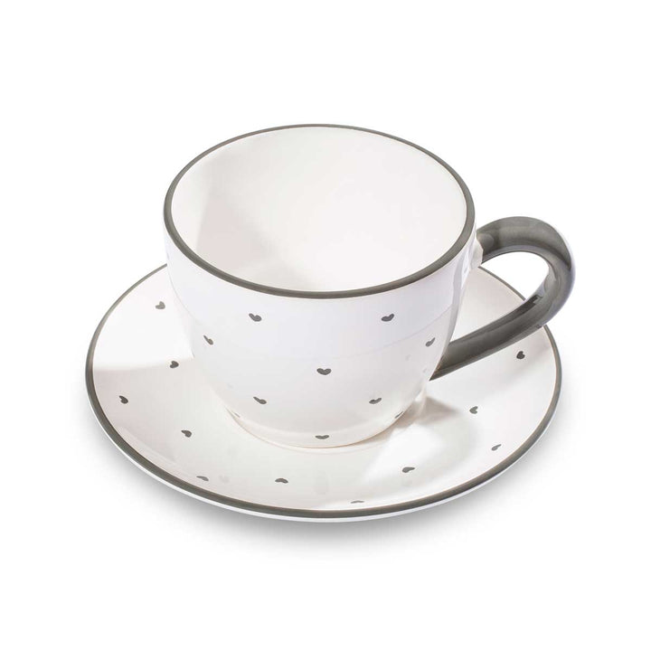 Gmundner - Herzerl Unterteller für Teetasse Maxima Grau