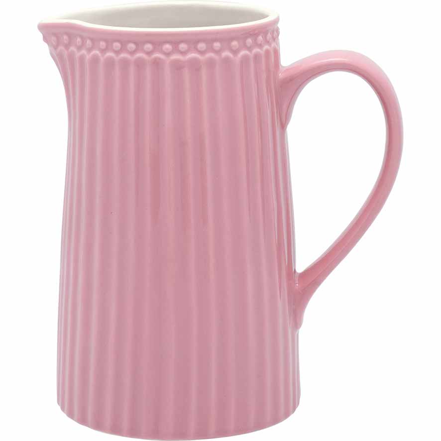 GreenGate - Alice Krug 1 Liter Keramikkrug mit vertikalem Rippendesign.
