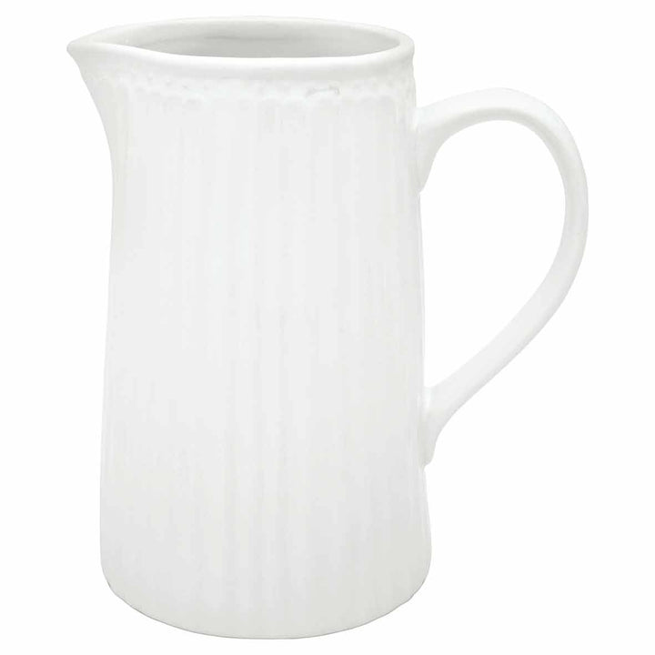 GreenGate - Alice Krug 1 Liter Keramikkrug auf schlichtem Hintergrund.