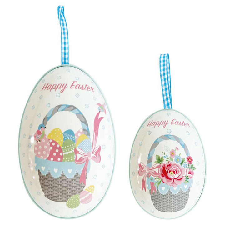 GreenGate - Alma easter Deko Osterei als Dose white 2er-Set