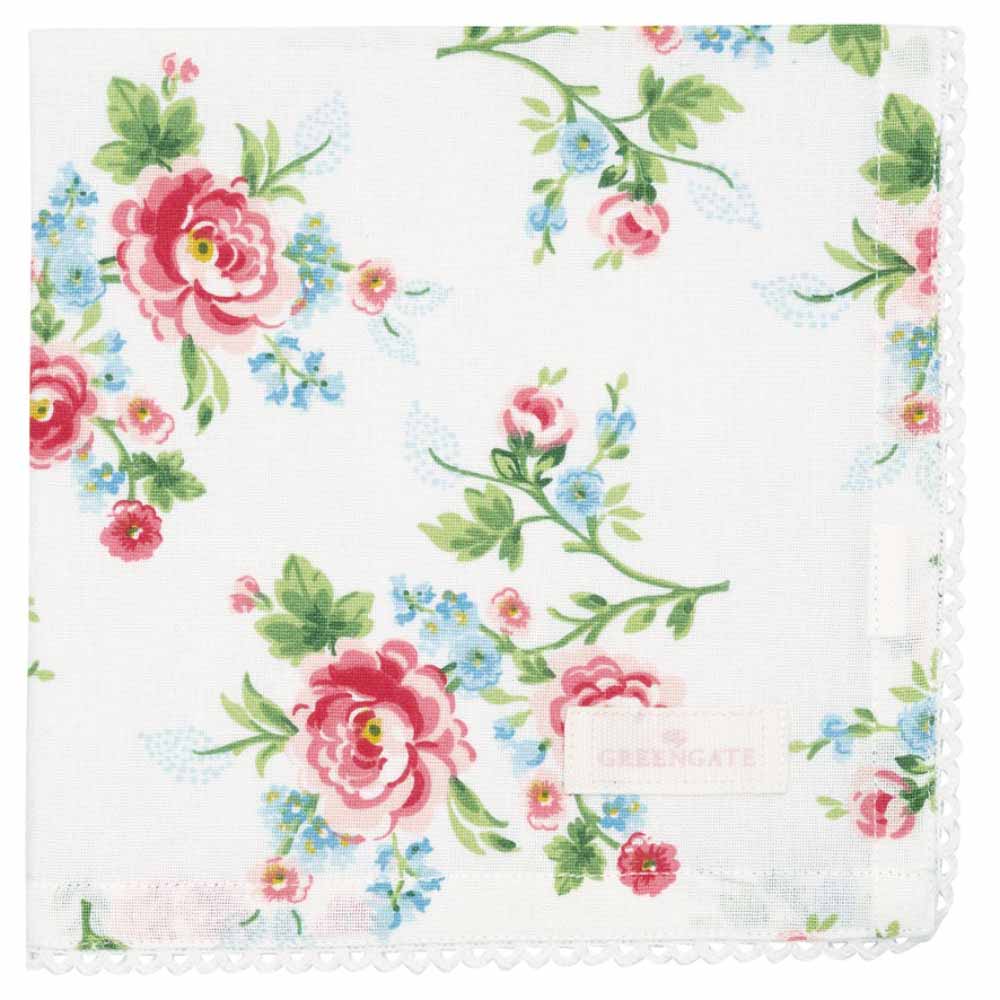 GreenGate - Alma Stoffserviette mit Spitze white