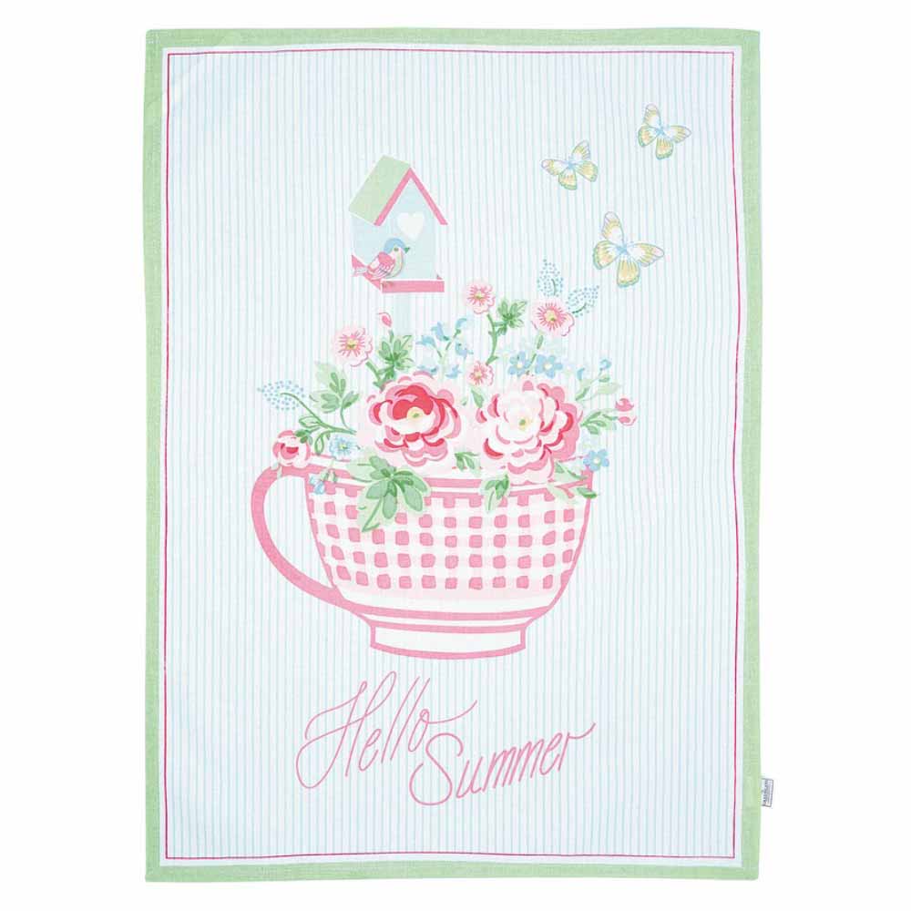 GreenGate - Alma summer Geschirrtuch piece printed white