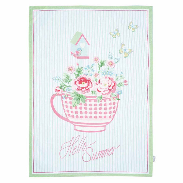GreenGate - Alma summer Geschirrtuch piece printed white
