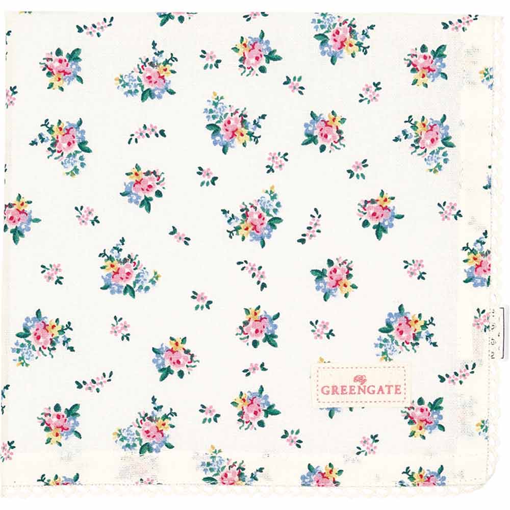 GreenGate - Augusta Stoffserviette mit Spitze white