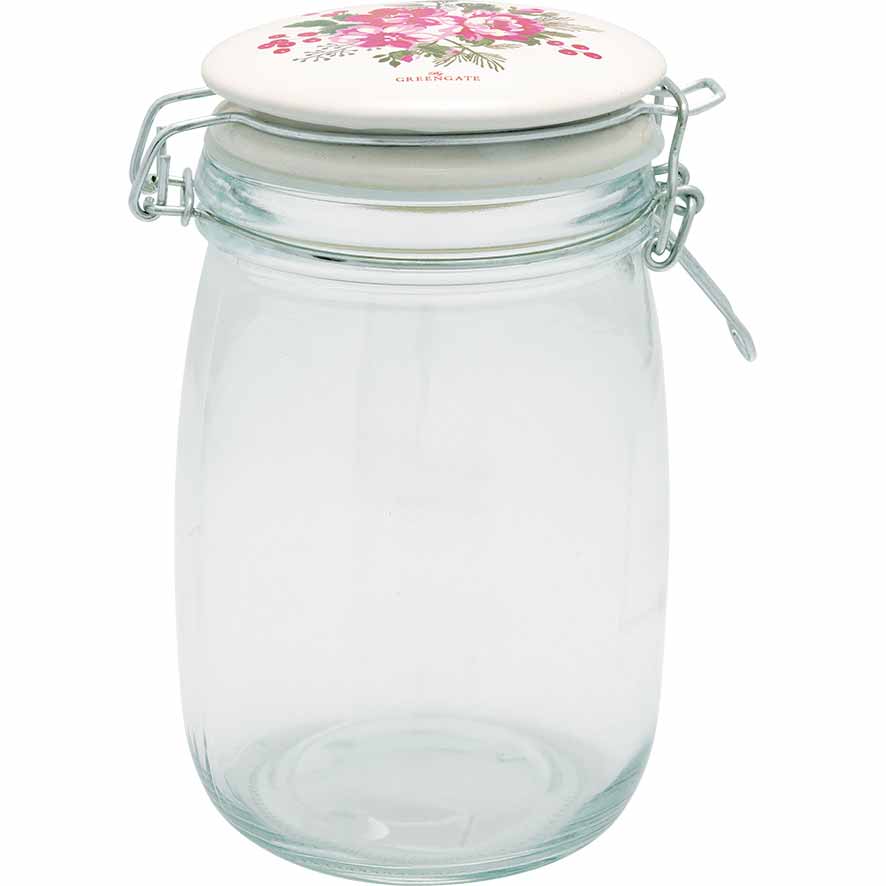 GreenGate - Charline Aufbewahrungsglas white 1L