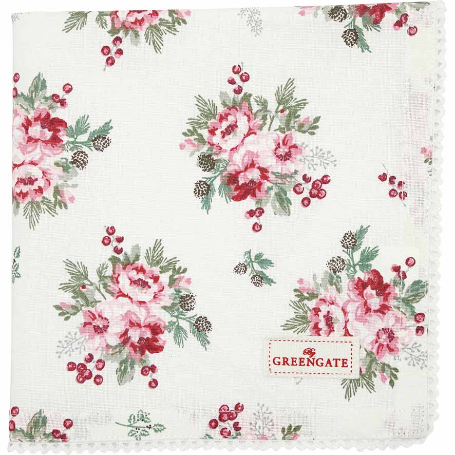 GreenGate - Charline Stoffserviette mit Spitze white