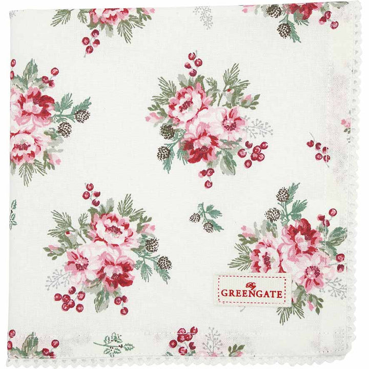 GreenGate - Charline Stoffserviette mit Spitze white