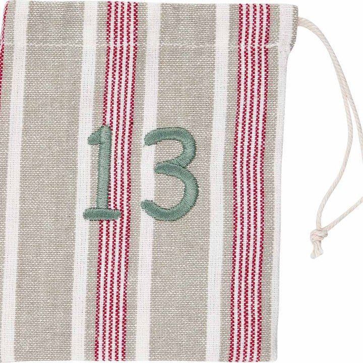 GreenGate - Charline Weihnachtskalender Stoffsäckchen 1-24