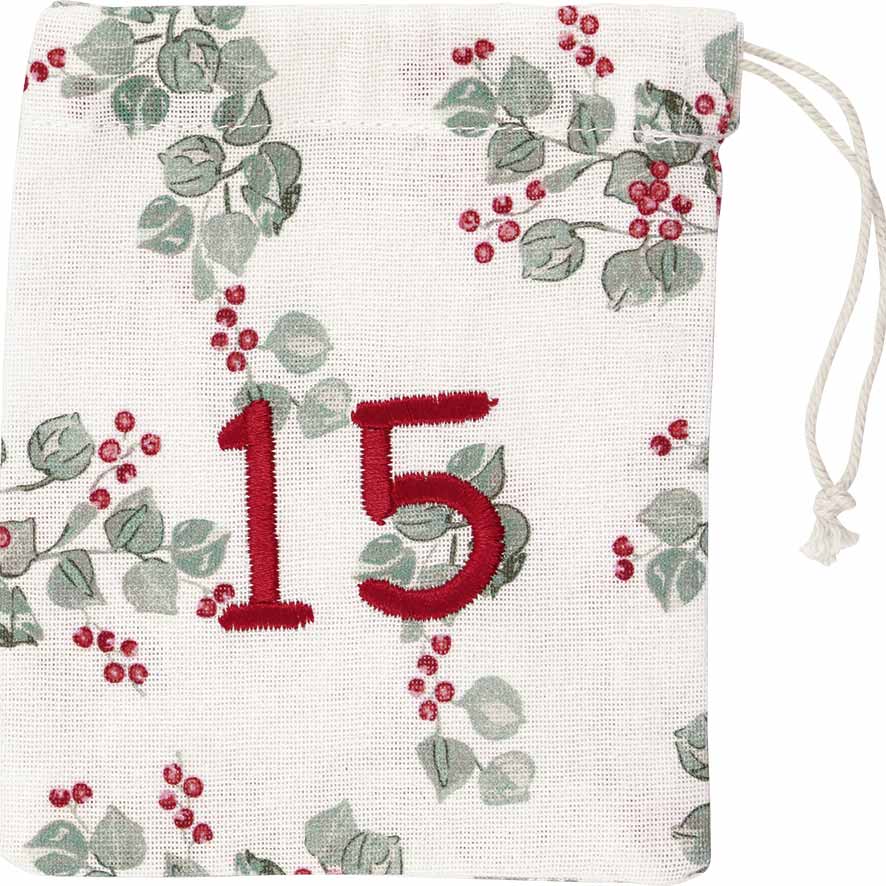 GreenGate - Charline Weihnachtskalender Stoffsäckchen 1-24