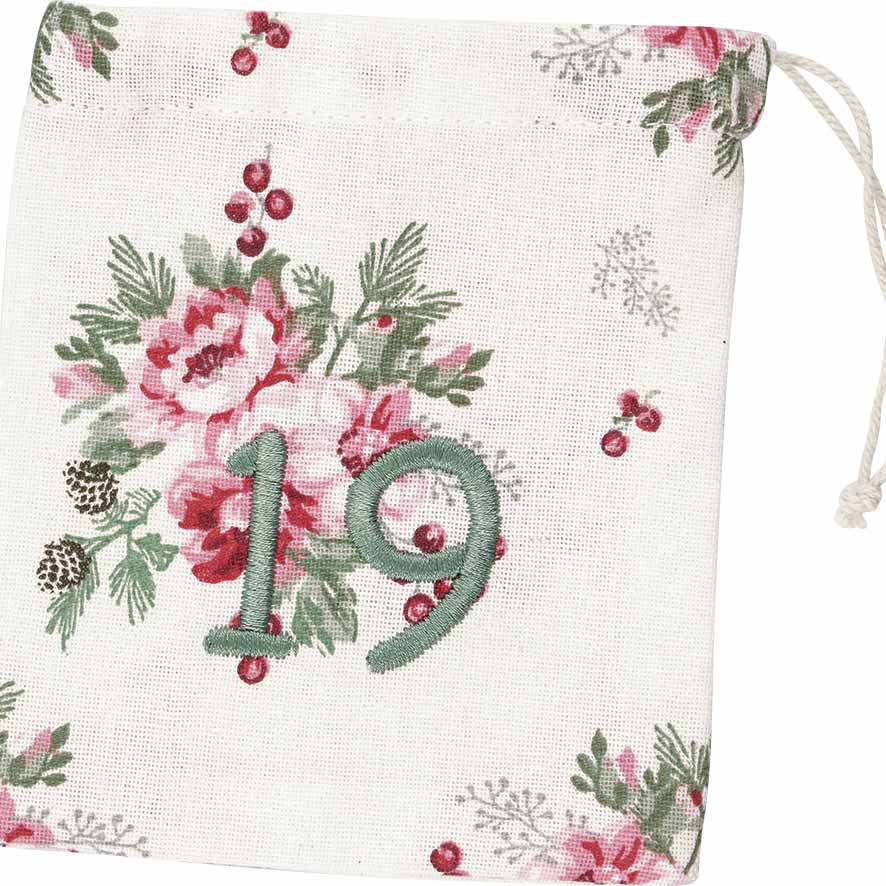 GreenGate - Charline Weihnachtskalender Stoffsäckchen 1-24