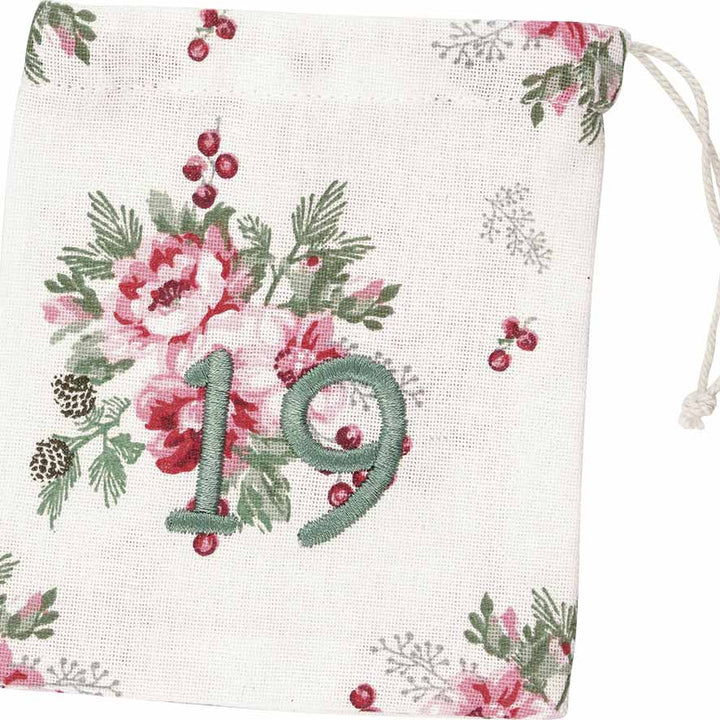 GreenGate - Charline Weihnachtskalender Stoffsäckchen 1-24