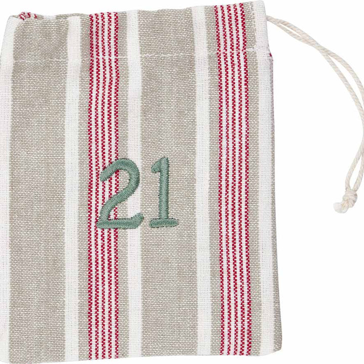 GreenGate - Charline Weihnachtskalender Stoffsäckchen 1-24