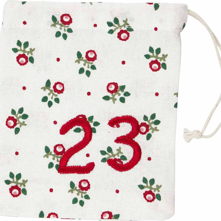 GreenGate - Charline Weihnachtskalender Stoffsäckchen 1-24