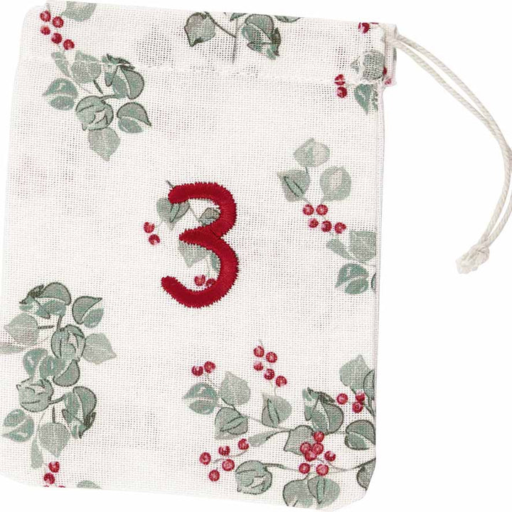 GreenGate - Charline Weihnachtskalender Stoffsäckchen 1-24