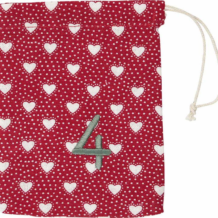 GreenGate - Charline Weihnachtskalender Stoffsäckchen 1-24