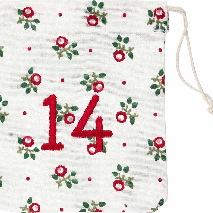 GreenGate - Charline Weihnachtskalender Stoffsäckchen 1-24