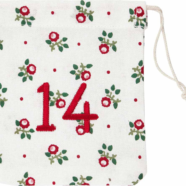 GreenGate - Charline Weihnachtskalender Stoffsäckchen 1-24