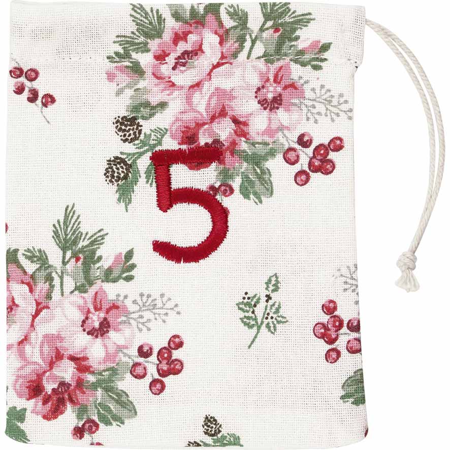 GreenGate - Charline Weihnachtskalender Stoffsäckchen 1-24