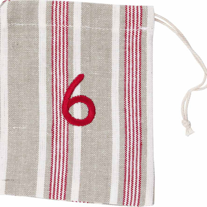 GreenGate - Charline Weihnachtskalender Stoffsäckchen 1-24