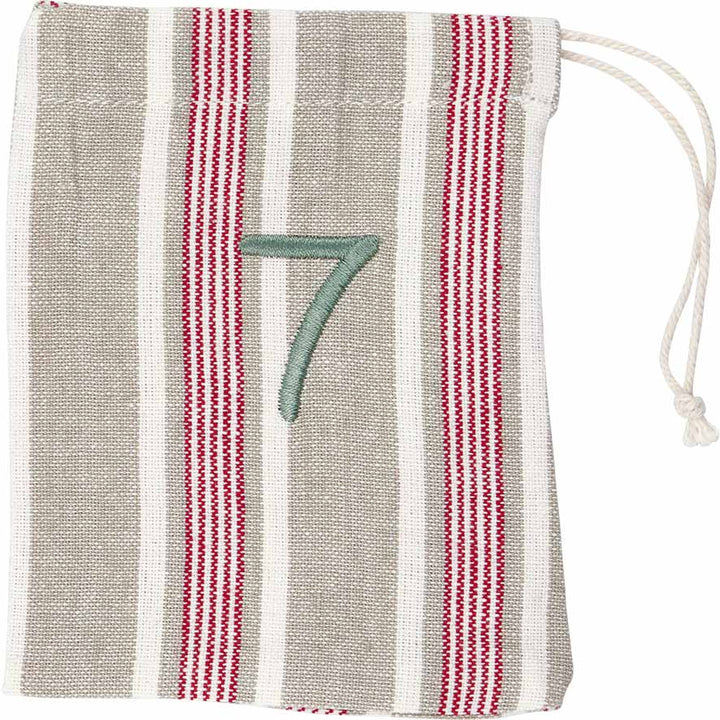 GreenGate - Charline Weihnachtskalender Stoffsäckchen 1-24